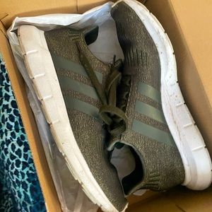 Adidas green and gold